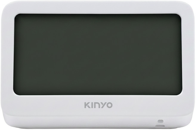 Kinyo 迷你萬年曆LCD電子鐘, 白色