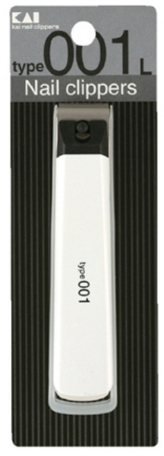 카이 손톱깎이 + 투명케이스 세트 L, 화이트, 1세트