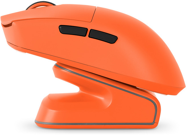 지클릭커 슈퍼히어로 르캄프 라이트 초경량 매크로 게이밍 블루투스 유무선 마우스, OP99 MASTER, 오렌지아미