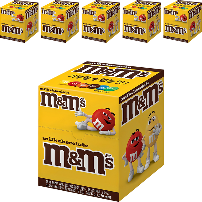 엠앤엠즈 밀크 픽앤믹스 초콜릿, 337.5g, 6개