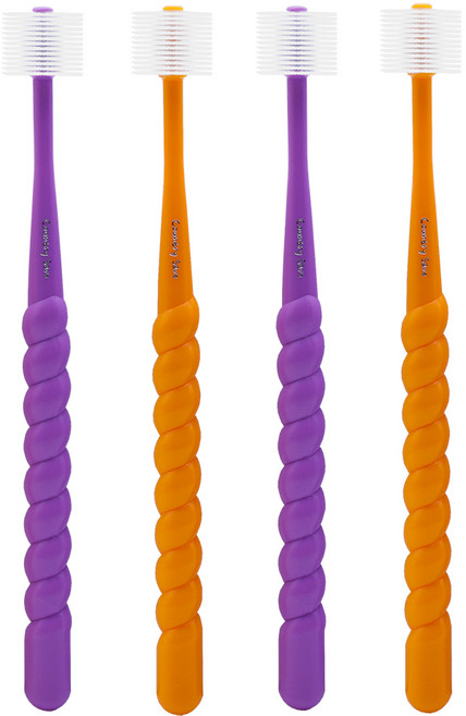 컨트리세이브 친환경 360도 스탠다드베이직 칫솔 주니어~성인, 4개입, 1개