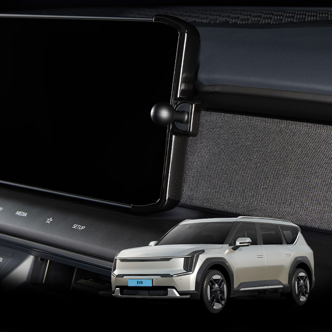 메이튼 EV9 전용 내비게이션 휴대폰 거치대 K032, 1개, 하이그로시블랙