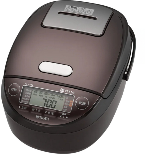 TIGER 虎牌 日本製 壓力IH炊飯電子鍋 10人份, 咖啡色, JPK-G18R