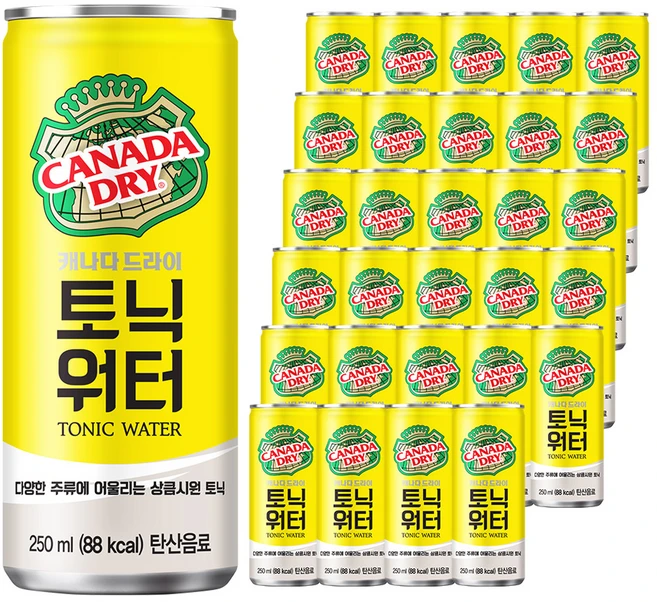 캐나다드라이 토닉워터, 250ml, 30개 - 쿠팡