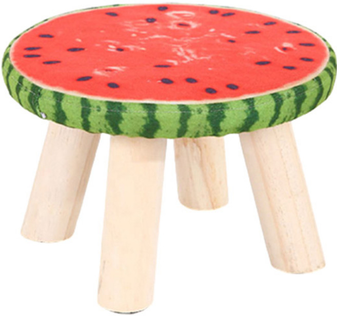 GUNU 미니 4다리 우드 의자 1p, 수박