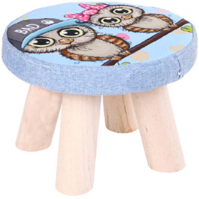 GUNU 미니 4다리 우드 의자 1p, 올빼미