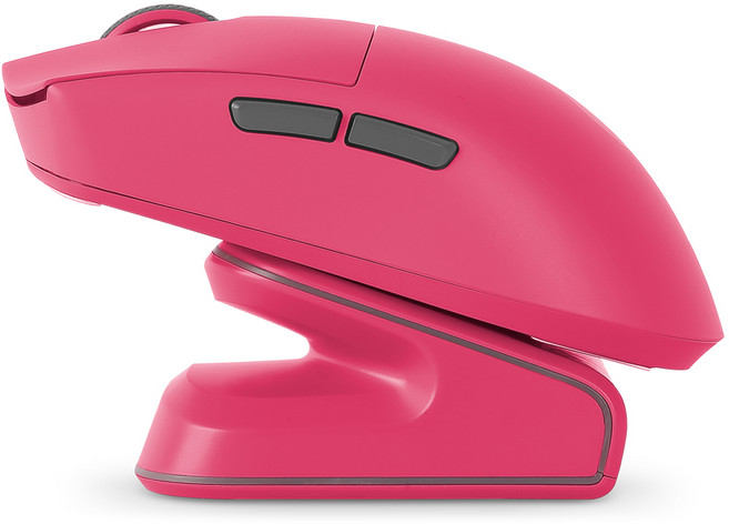 지클릭커 슈퍼히어로 르캄프 라이트 초경량 매크로 게이밍 블루투스 유무선 마우스, OP99 MASTER, 핫핑크