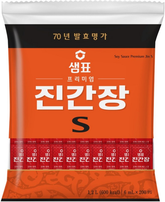 샘표 프리미엄 진간장 S 200p, 1.2L, 1개