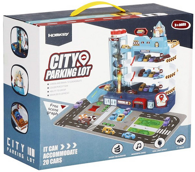 PLAYFUL TOYS 頑玩具 聲光停車場大樓, 1盒