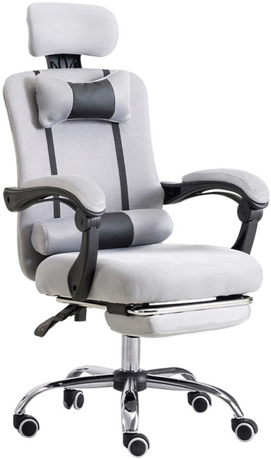 C-FLY 時尚家居 人體工學坐臥電腦椅, 灰色