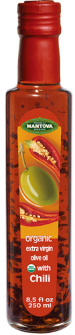 만토바 오가닉 엑스트라 버진 칠리 올리브 오일, 1개, 250ml