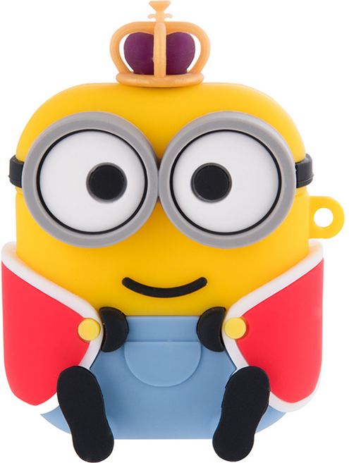 미니언즈 에어팟케이스 1 2세대, 혼합 색상, 1개