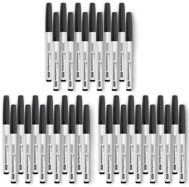 펜맥스 12각 세필 보드마카, 검정, 36개