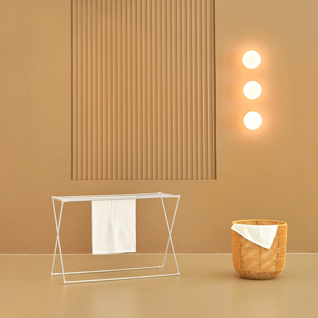 바이홈 미니 빨래건조대 확장형, 화이트