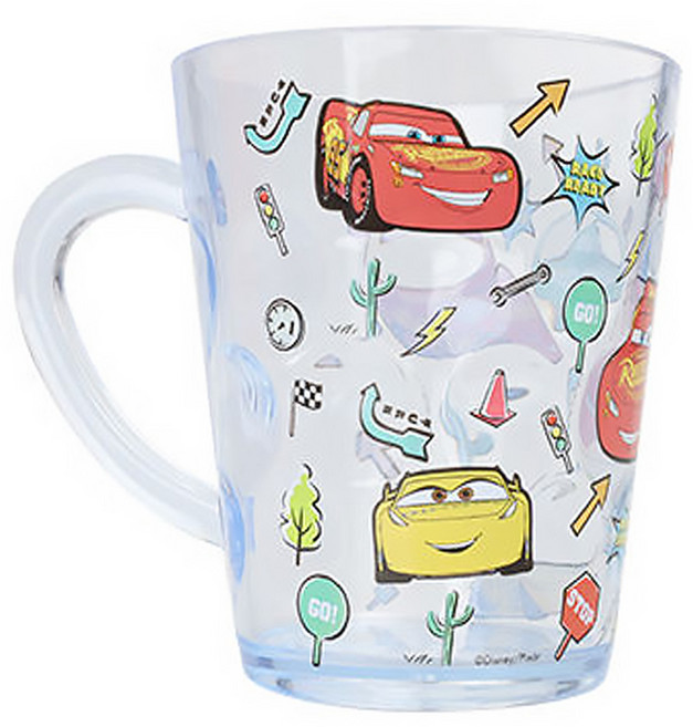 Disney 迪士尼 水晶杯 8 x 5.7 x 9cm, 汽車總動員 閃電麥坤 透明色, 260ml, 1個