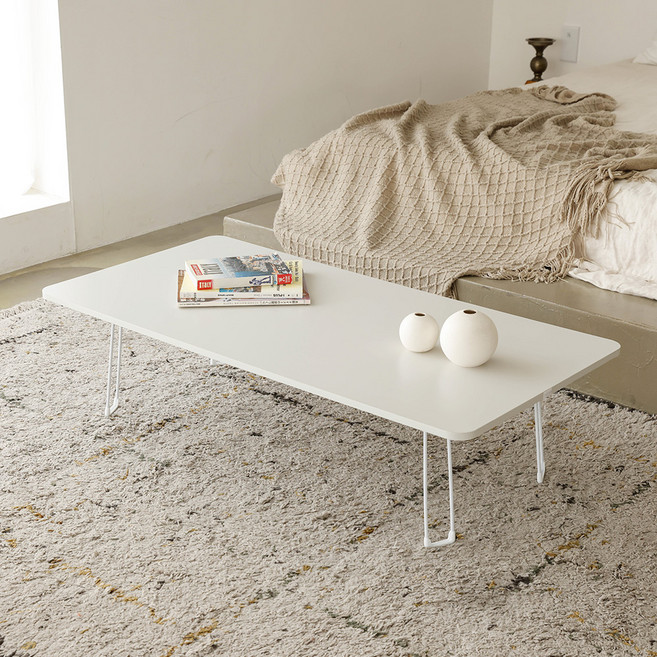 레몬트리 국내제조 E0등급 LPM 1200 심플 라운드 접이식 거실 테이블, 실버그레이