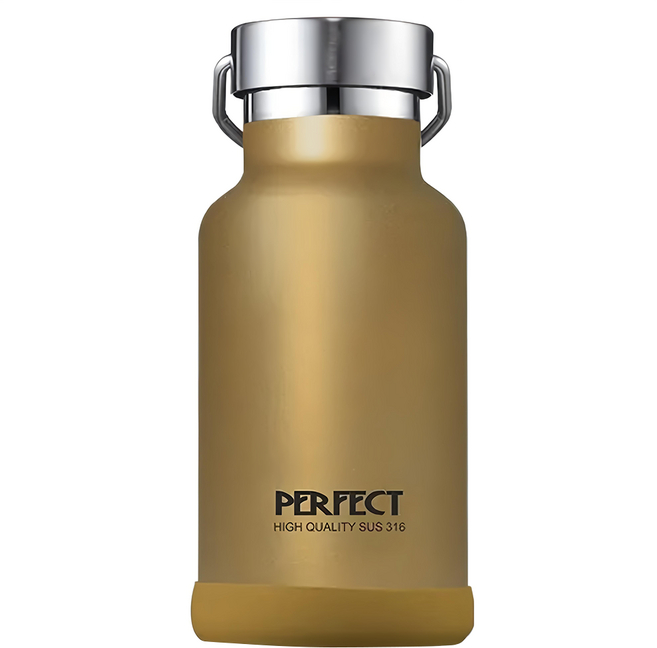PLUS PERFECT 理想 極緻316真空保溫杯, 香檳金, 350ml, 1個