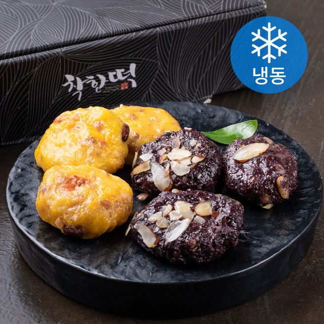 착한떡 호박떡 15입 + 흑미 모듬떡 15입 세트 (냉동), 45g, 30개입, 1세트