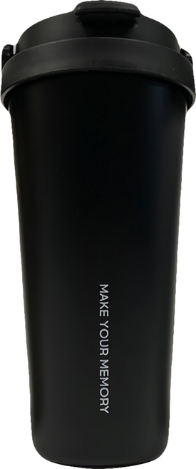 KKOMKKOMI kmac Bucket Term冷熱水瓶, 啞光黑, 700ml, 1個