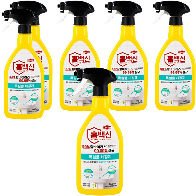 홈백신 욕실용 세정제, 600ml, 6개
