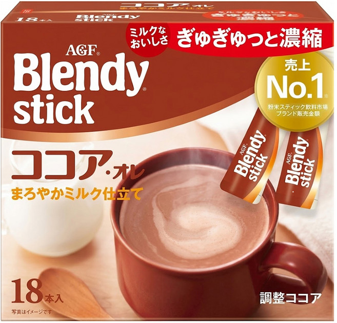 AGF Blendy Stick 可可歐蕾, 9.9g, 18個裝, 1組