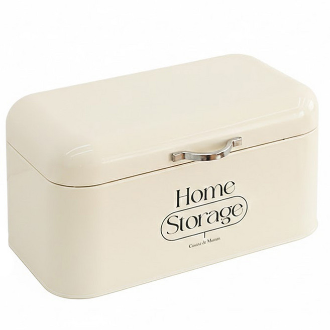 Cuisine de Maman Elle 鋼製收納盒, 1個, 米色 + 黑色