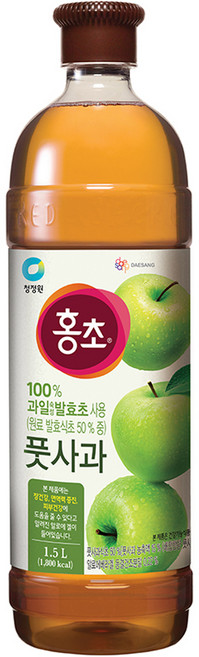 홍초 풋사과 식초, 1.5L, 1개