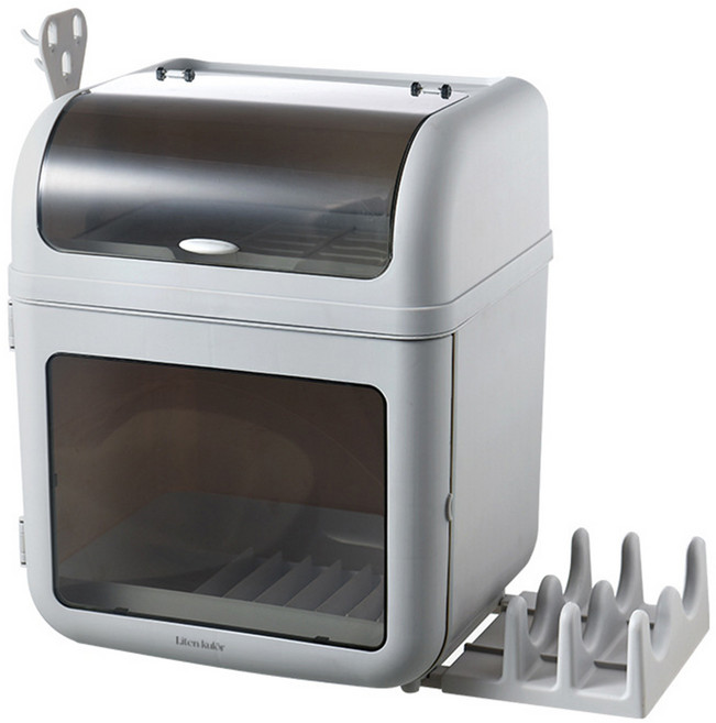 리뗀클로르 이유식기 보관함, 이유식기 보관함 + 이유식 턱받이 + 이유식 레시피북, 그레이