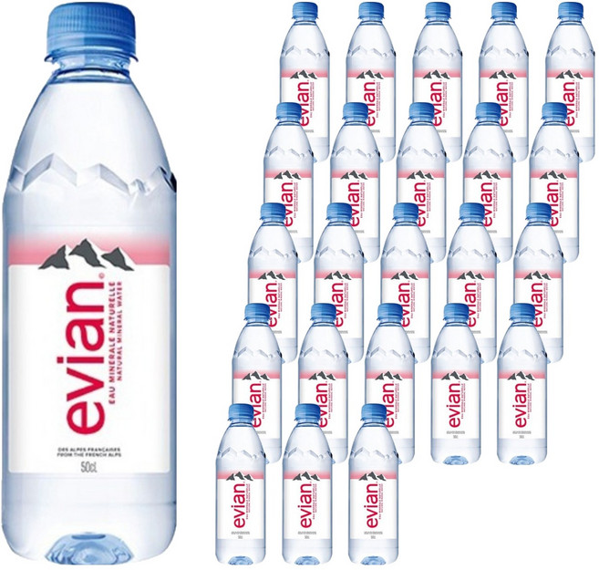 에비앙 미네랄워터, 500ml, 24개