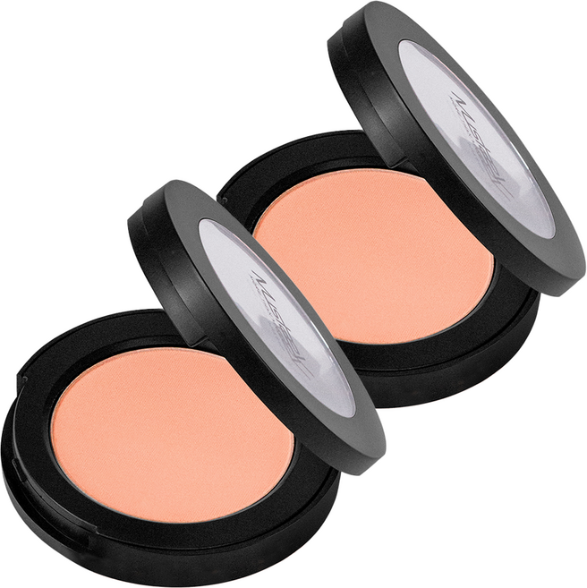 머스테브 치키칙 팩트 블러쉬 4.5g, 라이트코랄(웜톤코랄), 2개