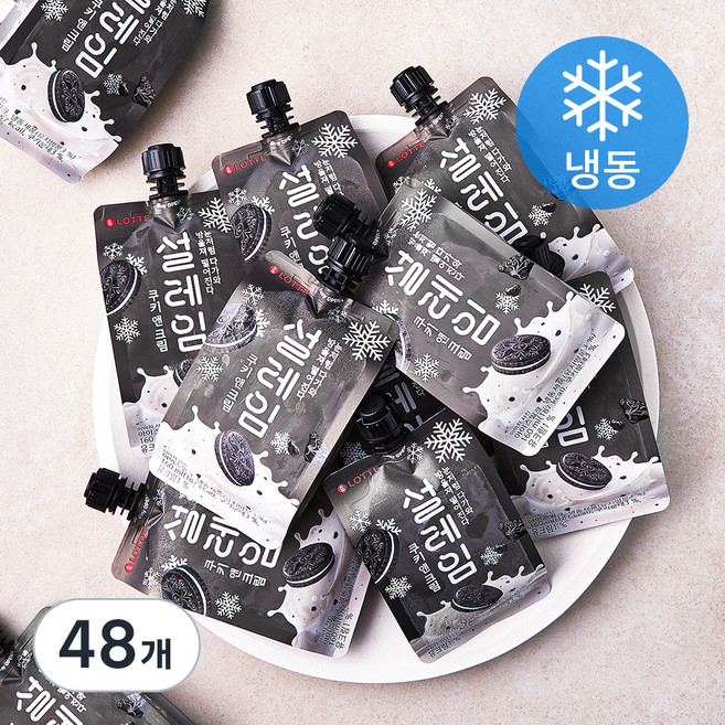 롯데웰푸드 설레임 쿠키앤크림 (냉동), 160ml, 1개입, 48개