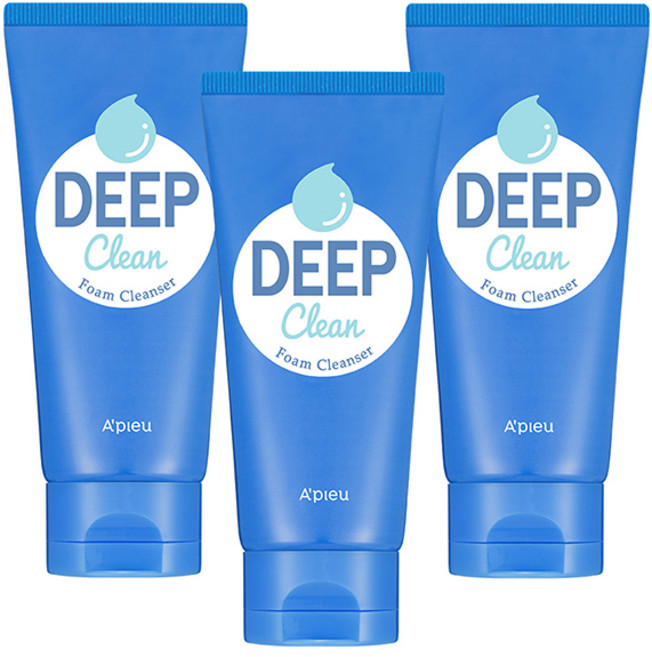 어퓨 딥 클린 폼 클렌저, 130ml, 3개