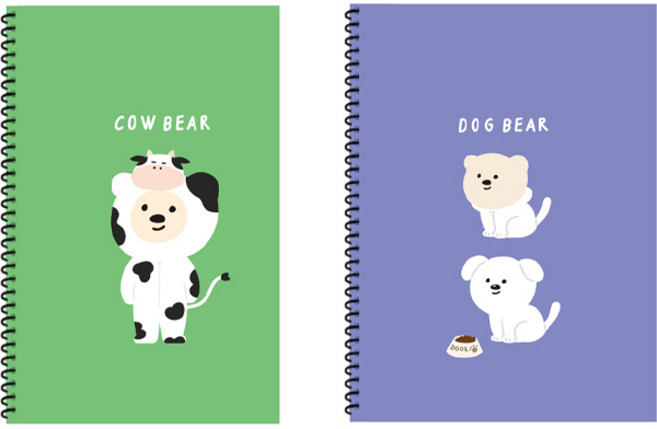 아트모아 곰 연습장 60매, 랜덤발송, 2개