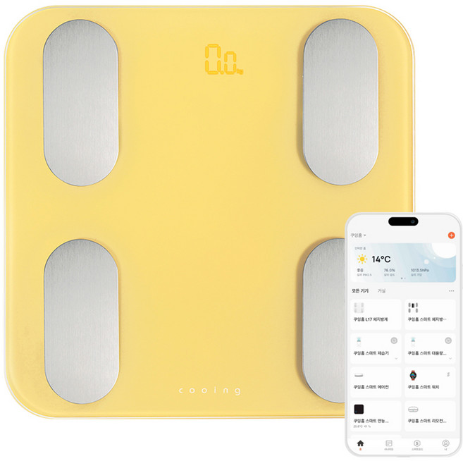 쿠잉전자 스마트 체성분계, SBF-L17CR, 크림, 1개