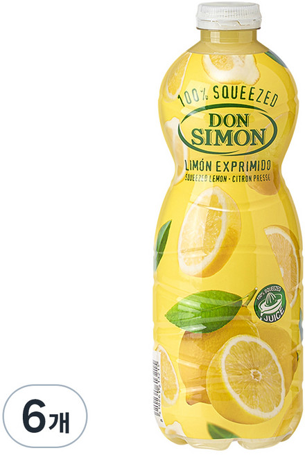돈시몬 NFC 레몬즙, 1L, 6개