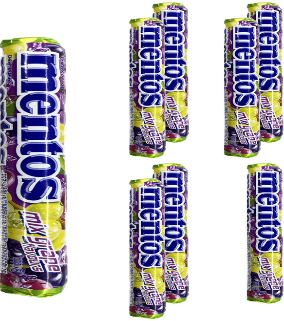 멘토스 믹스 그레이프향, 37.5g, 8개