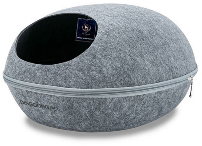 딩동펫 고양이 공룡알 숨숨 하우스, 그레이, 1개