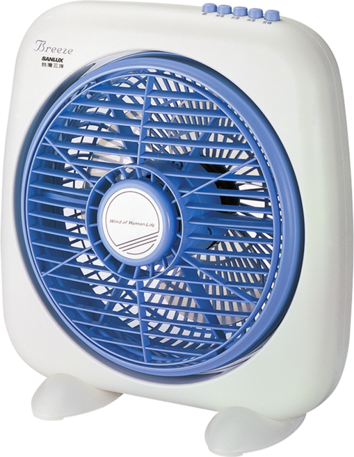 SANLUX 台灣三洋 箱扇 10吋, SBF-1000A1, 白色 + 藍色