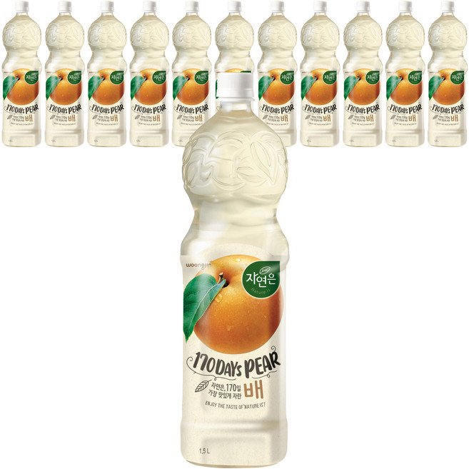 자연은 배 주스, 1.5L, 12개