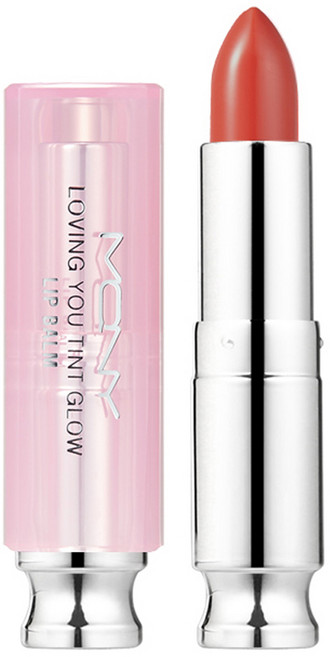 맥퀸뉴욕 러빙유 틴트 글로우 립밤, 클리어레드, 3.5g, 1개