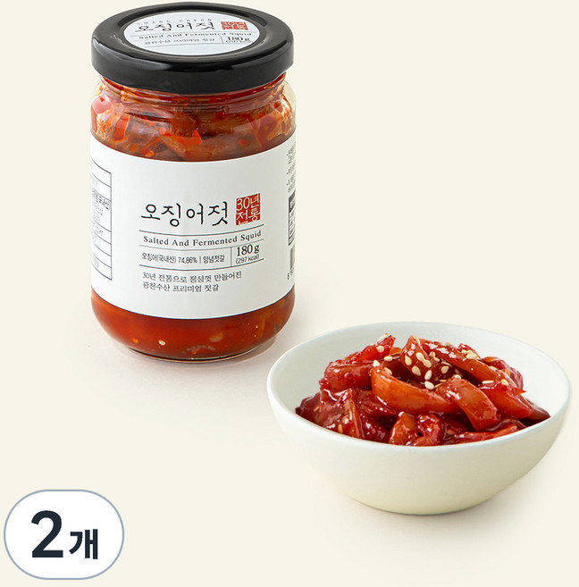 광천 오징어젓, 180g, 2개