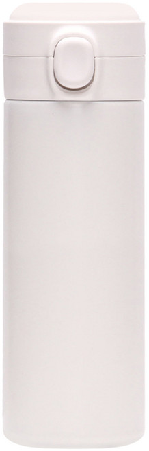 키에 슬림 컴팩트 가벼운 원터치 텀블러, 크림, 450ml, 1개