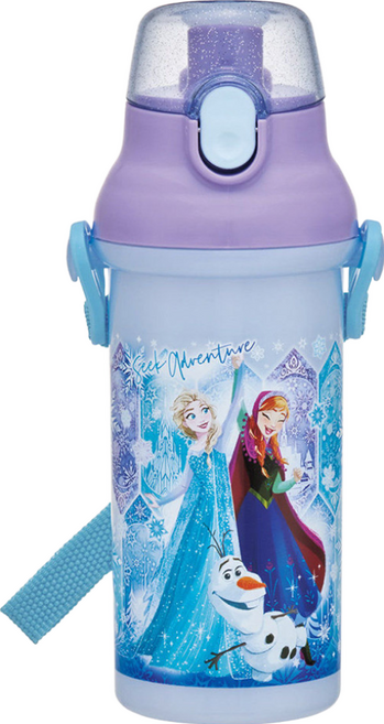 Skater AG彈蓋直飲水壺, 冰雪奇緣 多色, 480ml, 1個