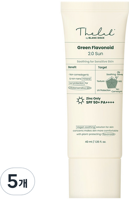 더랩바이블랑두 그린 플라보노이드 2.0 선 SPF 50+ PA++++, 40ml, 5개