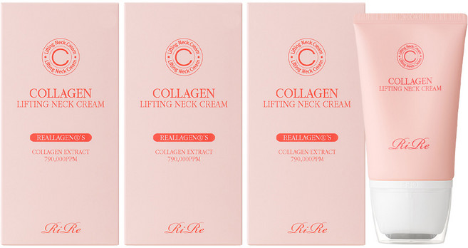 리르 콜라겐 리프팅 넥 크림, 120g, 3개