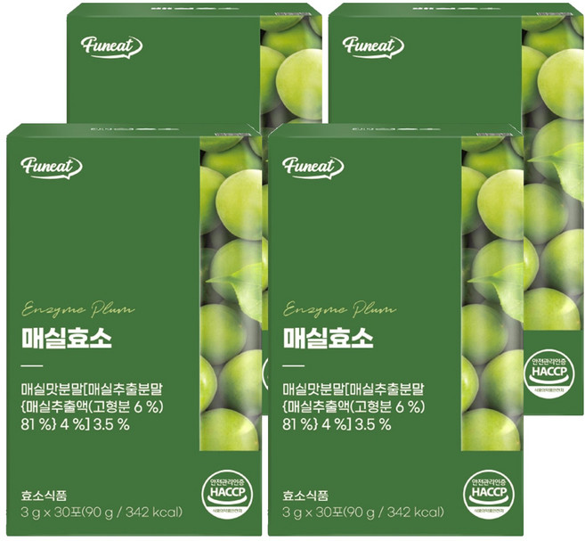 퍼니트 매실효소 30p, 90g, 4개