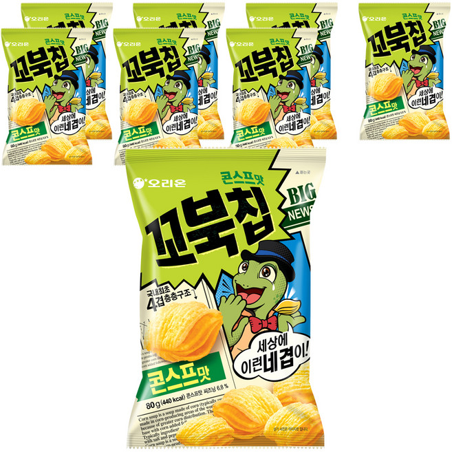 꼬북칩, 80g, 8개
