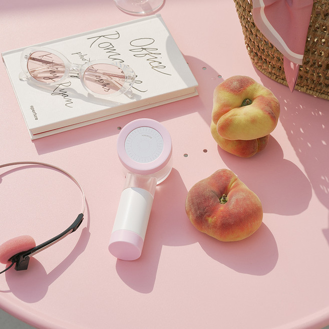 퓨어썸 여행용 미니 필터 샤워기 + 휴대용 파우치 세트, 1개, COOLPINK