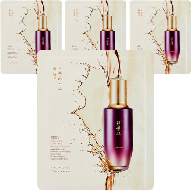 더페이스샵 예화담 환생고 보윤 마스크 30ml, 1개입, 4개