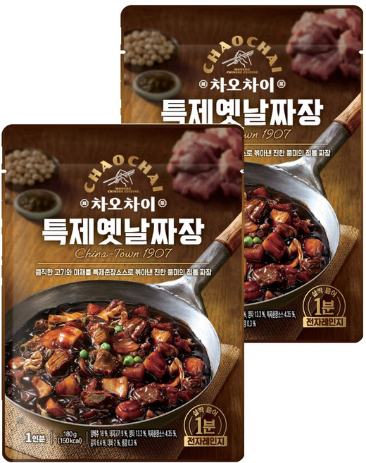 차오차이 특제옛날짜장, 180g, 2개